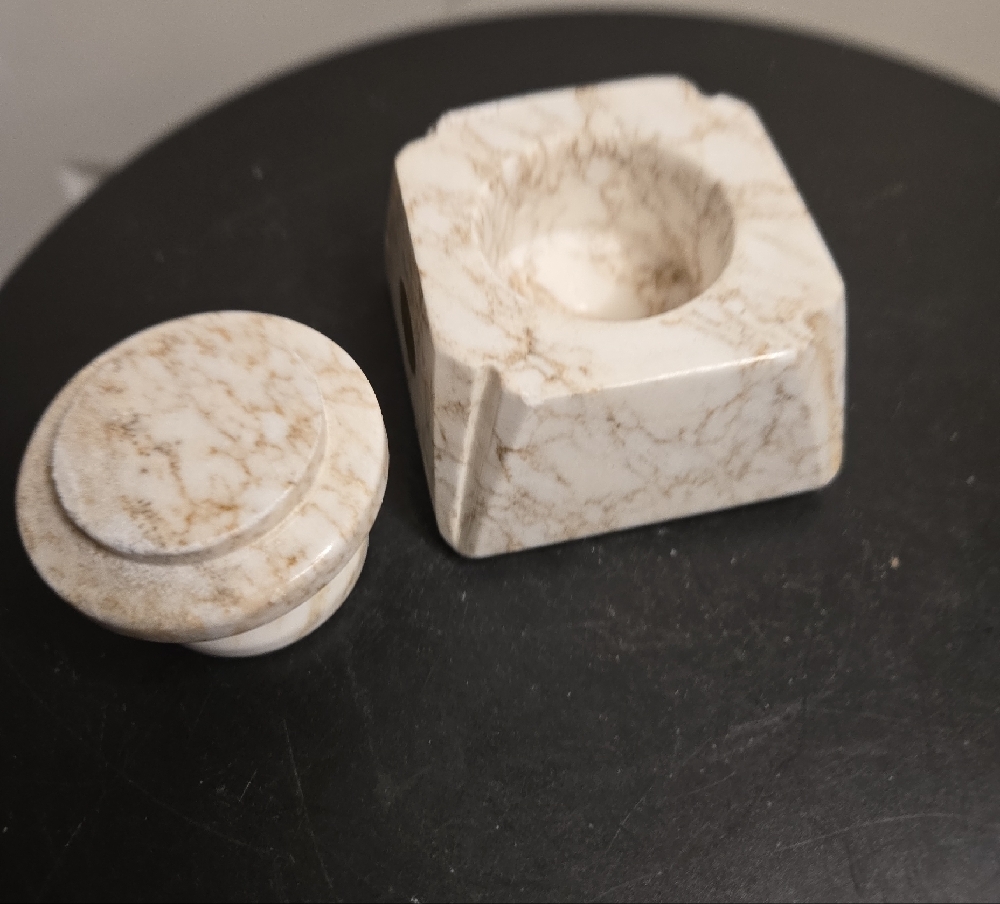 Artesania Raco Marble and Gold Vessel Paperweight - Picture 7 of 10
